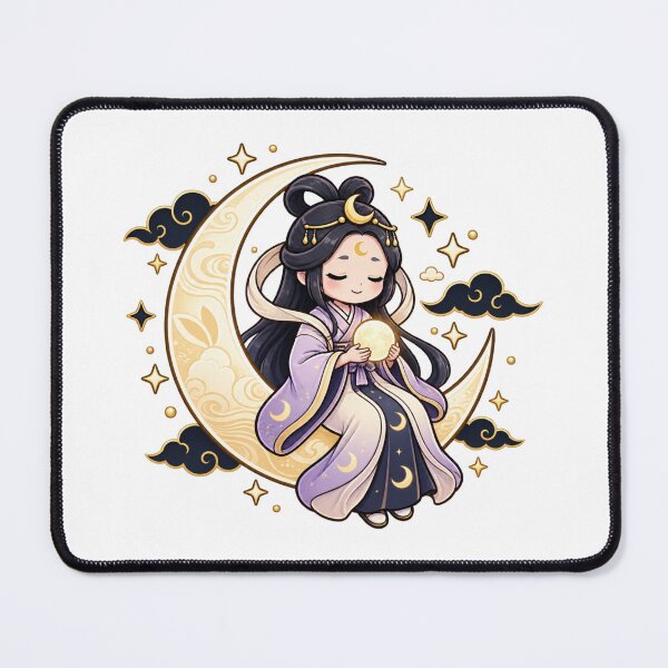 Item preview, Cute Moon Goddess Lunar Fantasy Anime Celestial Moonlight Spiritual Gift designed and sold by MrDev.