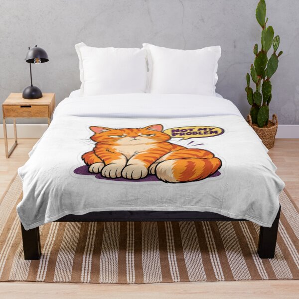 Artikelvorschau, Grumpy Orange Cat Not My Problem entworfen und verkauft von CanArtVision.