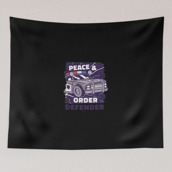 Item preview, Peace & Order Defender Police Car Illustration designed and sold by veaterkothe.