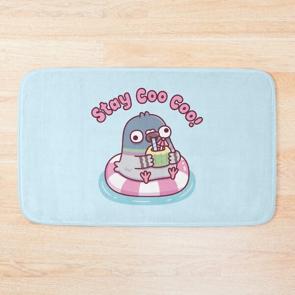 Item preview, Funny Pigeon Chilling On Pool Float Stay Coo Coo Bird Pun designed and sold by rustydoodle.