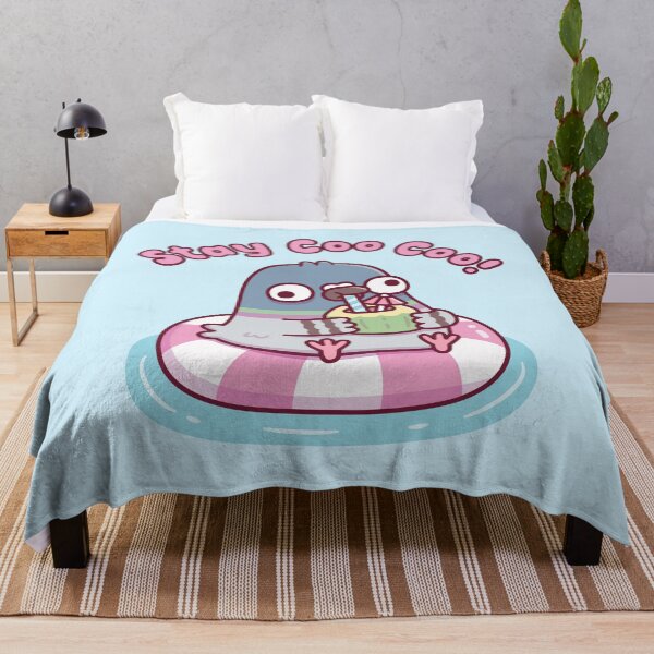 Item preview, Funny Pigeon Chilling On Pool Float Stay Coo Coo Bird Pun designed and sold by rustydoodle.