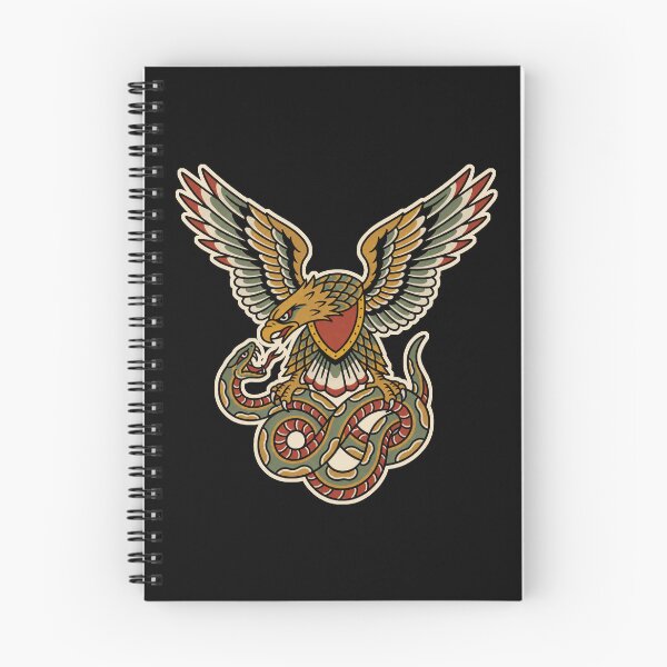 Item preview, Eagle And Snake Traditional Tattoo designed and sold by The Mellonaire.