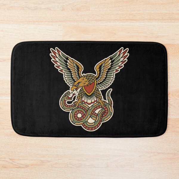 Item preview, Eagle And Snake Traditional Tattoo designed and sold by The Mellonaire.