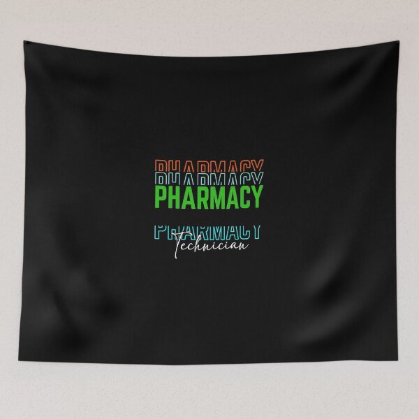 Item preview, Pharmacy Technician Retro Typographic Design designed and sold by veaterkothe.