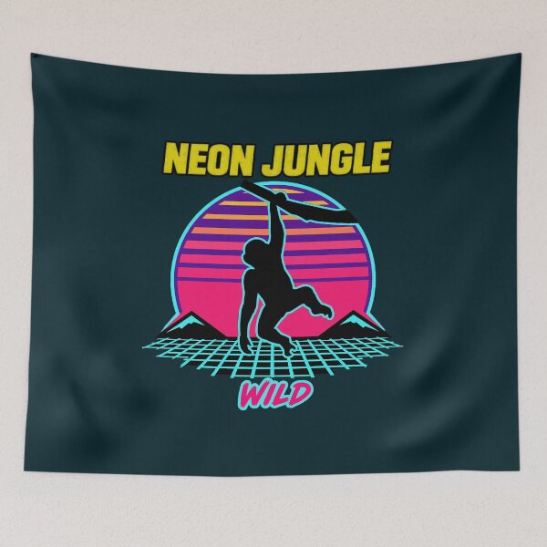 Item preview, Neon Jungle Wild Gorilla Sunset designed and sold by WISHandCOLL.