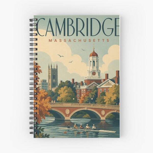 Item preview, Cambridge Massachusetts Charles River Harvard Skyline and Rowing Scene designed and sold by Places On Earth.