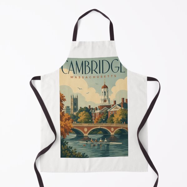 Item preview, Cambridge Massachusetts Charles River Harvard Skyline and Rowing Scene designed and sold by Places On Earth.