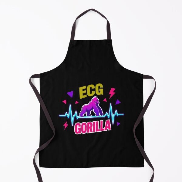 Item preview, ECG Gorilla Heartbeat Graphic designed and sold by WISHandCOLL.