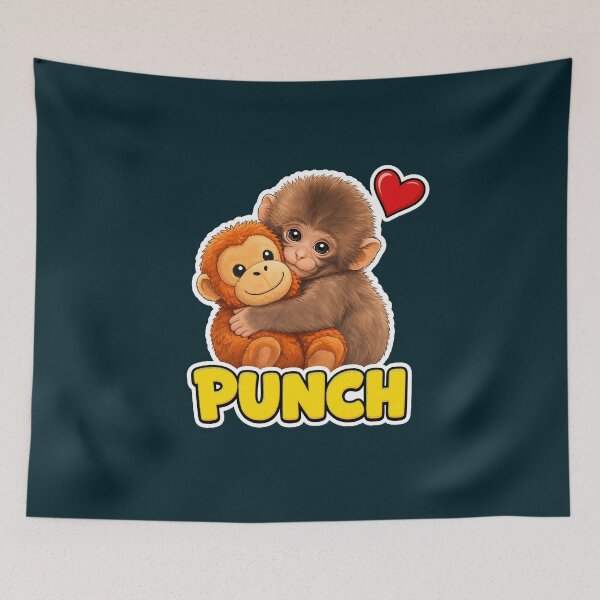 Item preview, Cute Monkey Punch Character designed and sold by WISHandCOLL.