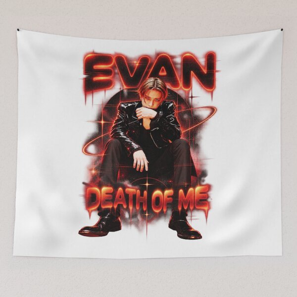 Item preview, EVAN Death of Me Red Glow Graphic | Dark Aesthetic Visual designed and sold by Valeree Store.