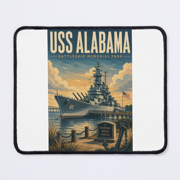 Item preview, USS Alabama Battleship Memorial Park Mobile Alabama Waterfront designed and sold by Places On Earth.