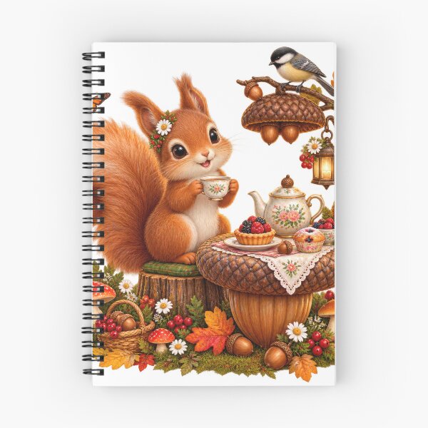Item preview, Woodland Squirrel’s Cozy Autumn Tea Party designed and sold by jgvisualarts.