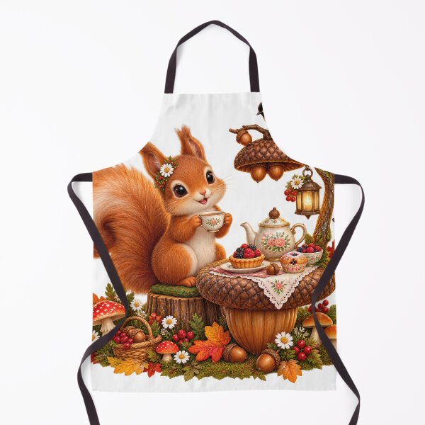 Item preview, Woodland Squirrel’s Cozy Autumn Tea Party designed and sold by jgvisualarts.