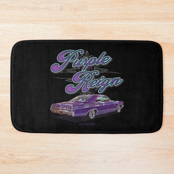 Item preview, 1965 Impala Purple Reign with text - Lowrider, Kustom, Hot Rod, Muscle Car designed and sold by Elegant Customs.