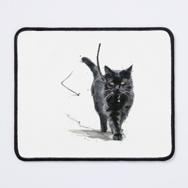 Item preview, Cat | Black & White Cat | Minimal Pet Aesthetic Art designed and sold by Mandayartstudio.