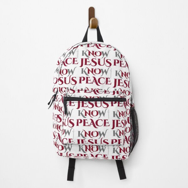 Item preview, Know Jesus Know Peace - No Jesus No Peace typography Play on words Bible truth design designed and sold by FTLOG.