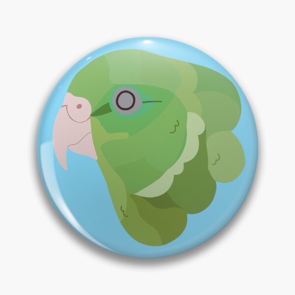 Item preview, CBS Sticker - Female Spectacled Parrot designed and sold by ClumsyPillbug.