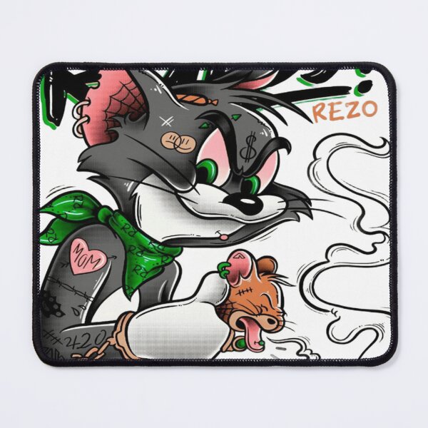 Item preview, There Are No Rules - Badass Edgy Cat Streetwear Tattoo Art designed and sold by Shopri.