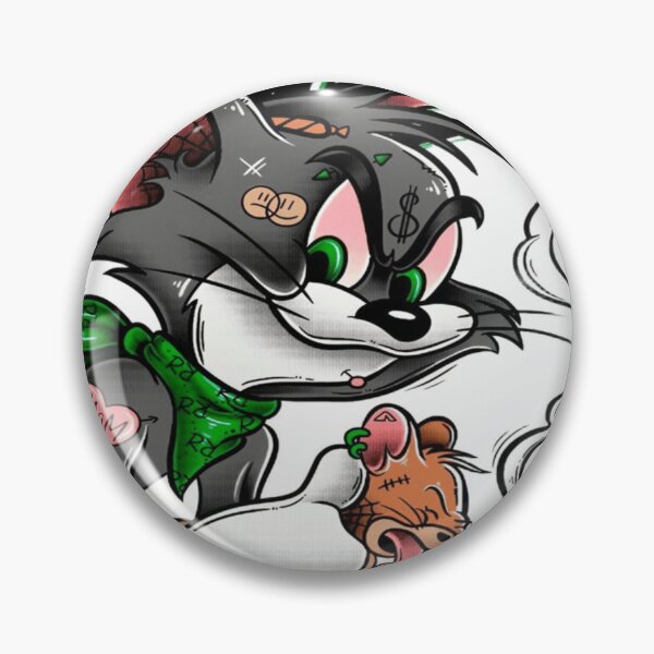 Item preview, There Are No Rules - Badass Edgy Cat Streetwear Tattoo Art designed and sold by Shopri.