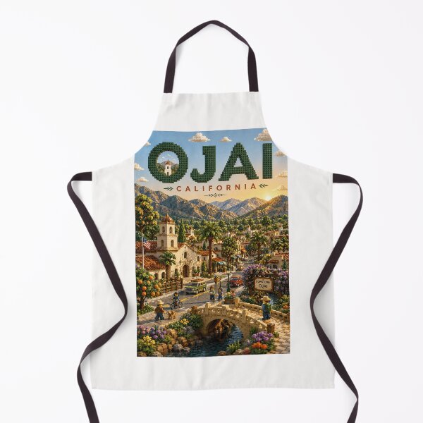 Item preview, Ojai California Valley Town beneath the Topatopa Mountains designed and sold by Places On Earth.
