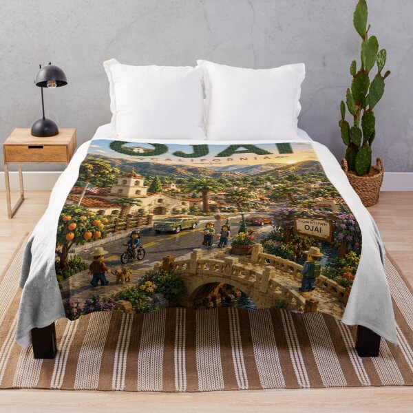 Item preview, Ojai California Valley Town beneath the Topatopa Mountains designed and sold by Places On Earth.