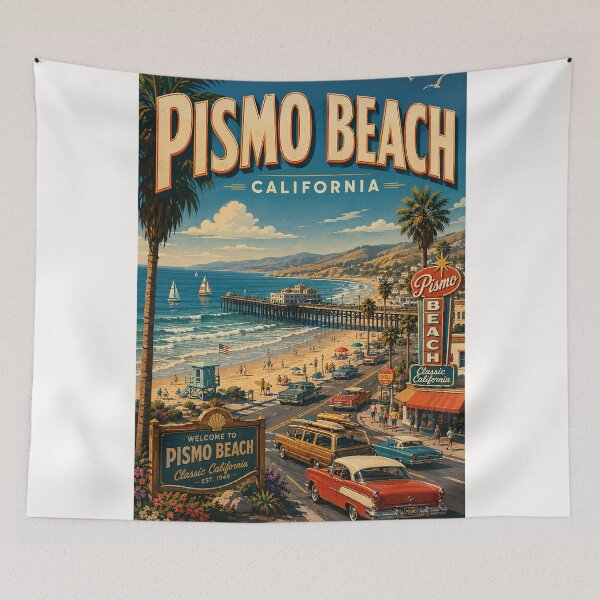 Item preview, Pismo Beach California Pier and Central Coast Waterfront designed and sold by Places On Earth.