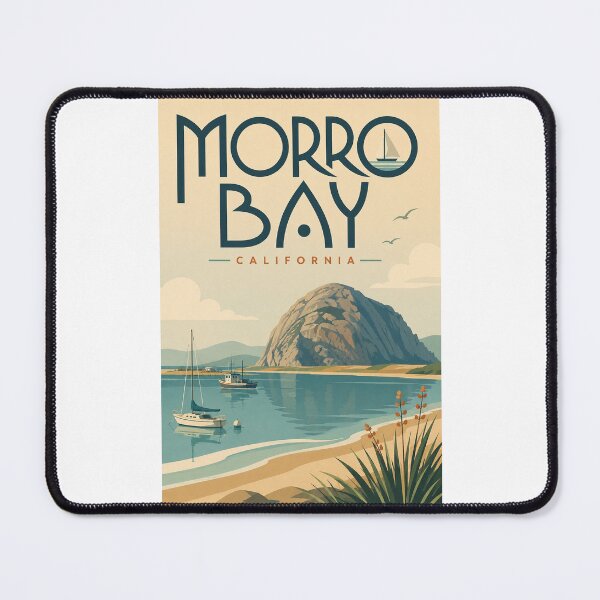Item preview, Morro Bay California Waterfront beneath Iconic Morro Rock designed and sold by Places On Earth.