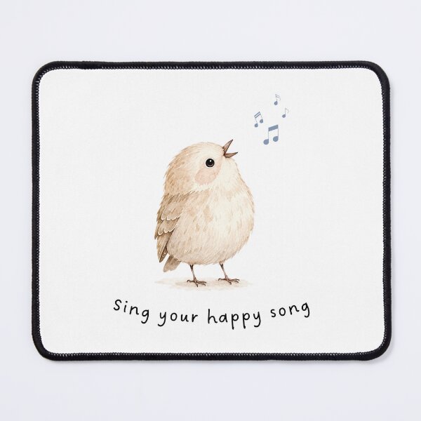 Item preview, Cute Bird with Sing Your Happy Song designed and sold by Birdsong Blessings.
