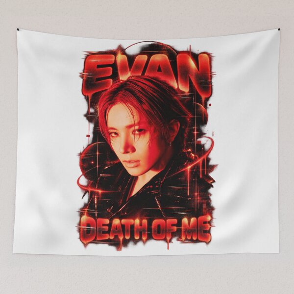 Item preview, EVAN Death of Me Neon Fire Visual | Dark Gritty Design designed and sold by Valeree Store.