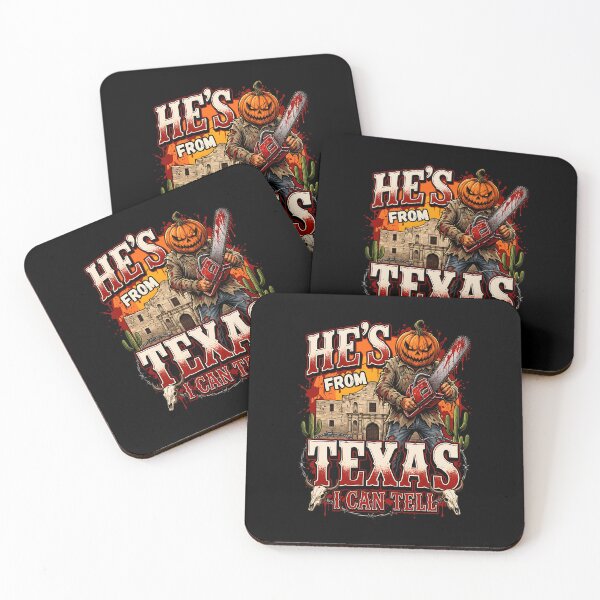 Item preview, He S From Texas I Can Tell Jack Chainsaw Halloween Horror designed and sold by DaveBevitt.