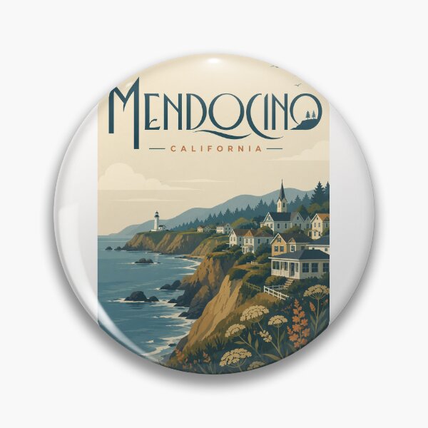Item preview, Mendocino California Coastal Cliffs and Pacific Headlands designed and sold by Places On Earth.