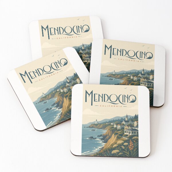 Item preview, Mendocino California Coastal Cliffs and Pacific Headlands designed and sold by Places On Earth.