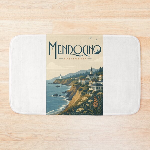 Item preview, Mendocino California Coastal Cliffs and Pacific Headlands designed and sold by Places On Earth.