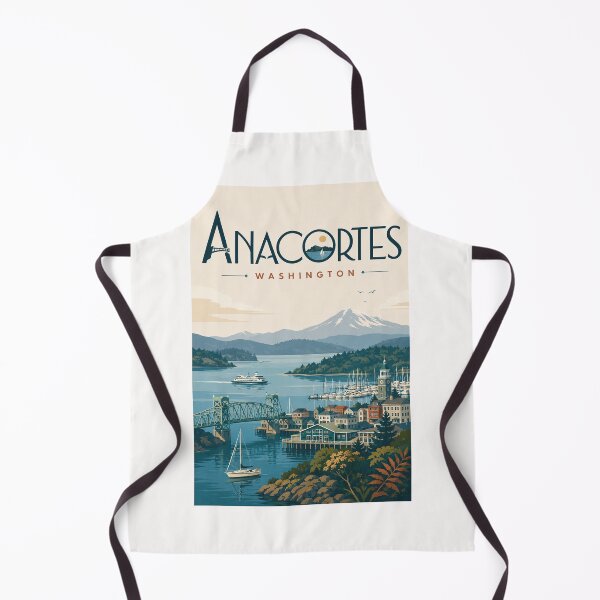 Item preview, Anacortes Washington Waterfront with Mount Baker and Puget Sound designed and sold by Places On Earth.