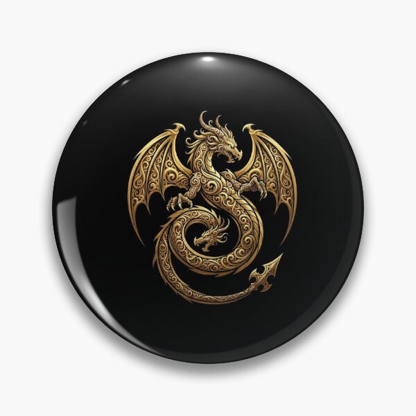 Item preview, Ornate Golden Dragon Celtic Style Fantasy Design designed and sold by Ostericaimusa.