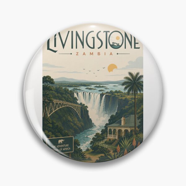 Item preview, Livingstone Zambia Victoria Falls and Zambezi River Landscape designed and sold by Places On Earth.