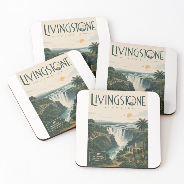 Item preview, Livingstone Zambia Victoria Falls and Zambezi River Landscape designed and sold by Places On Earth.