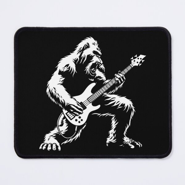 Item preview, Rock Gorilla Bass Guitar – Heavy Metal Ape Music Design designed and sold by getpressedshirt.
