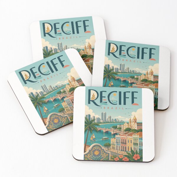 Item preview, Recife Brazil Waterfront with Pernambuco Colonial Architecture designed and sold by Places On Earth.