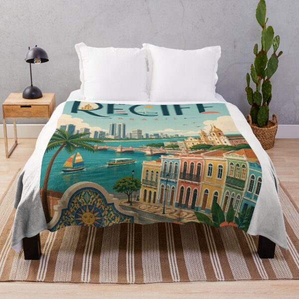 Item preview, Recife Brazil Waterfront with Pernambuco Colonial Architecture designed and sold by Places On Earth.
