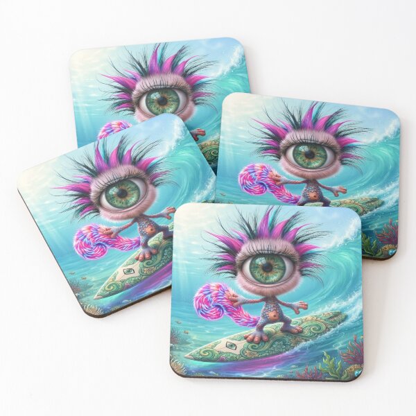 Item preview, One eyed creature surfing designed and sold by KingsArtworx 2.