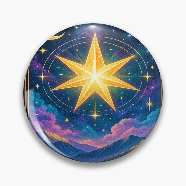 Item preview, Mystical Golden Star Tarot designed and sold by Hari Arts.