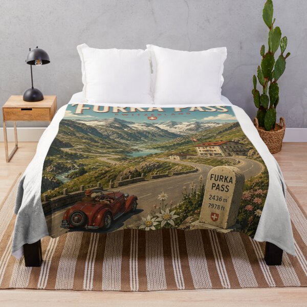 Item preview, Furka Pass Switzerland Alpine Road through Uri Mountains designed and sold by Places On Earth.