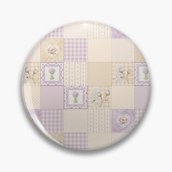 Item preview, Lavender Vintage Patchwork Sampler Art designed and sold by SSundaysPrints.