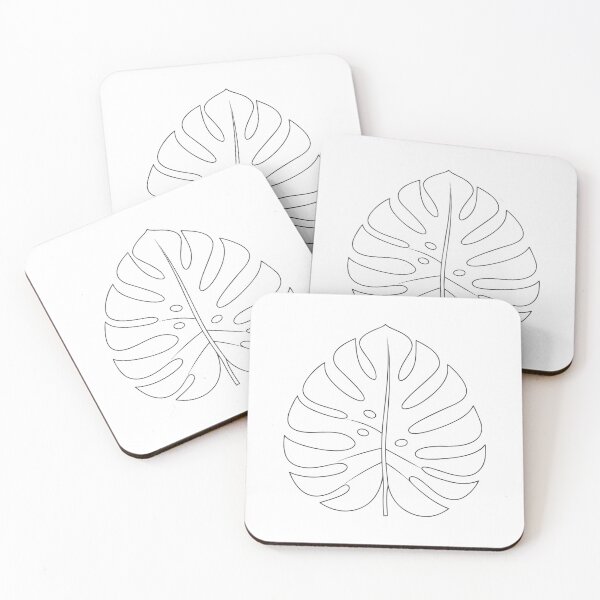 Item preview, Monstera Leaf Detailed 2 Line Art Gift designed and sold by OneLine Studio.