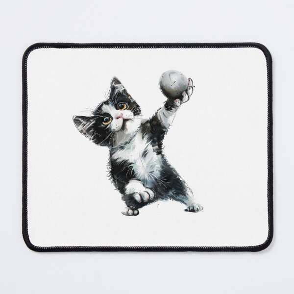 Item preview, Cat | Black & White Cat | Minimal Pet Aesthetic Art designed and sold by Mandayartstudio.