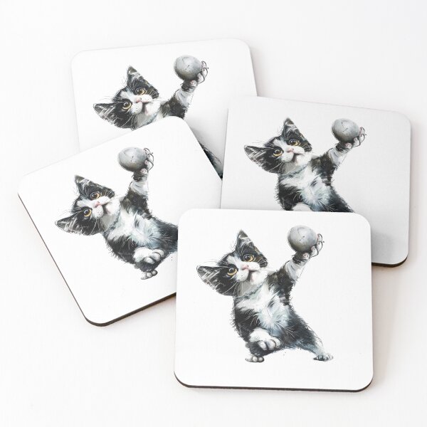 Item preview, Cat | Black & White Cat | Minimal Pet Aesthetic Art designed and sold by Mandayartstudio.