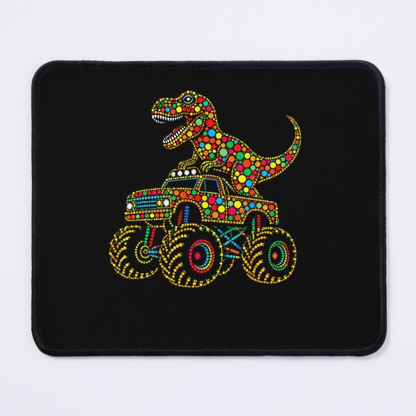 Item preview, Colorful Polka Dot Dinosaur Riding Monster Truck Toddler Boy designed and sold by RealestInternet.