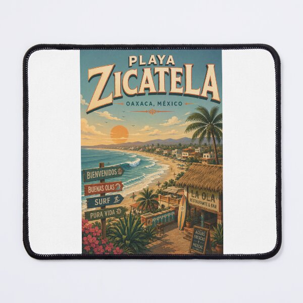 Item preview, Playa Zicatela Oaxaca Mexico Pacific Coast at Puerto Escondido designed and sold by Places On Earth.