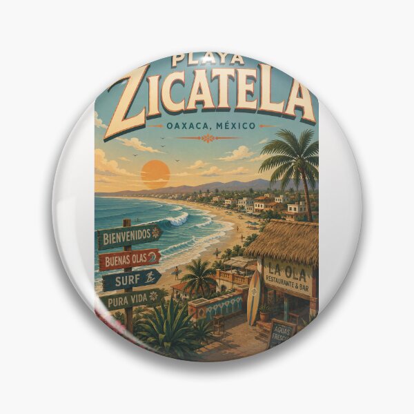 Item preview, Playa Zicatela Oaxaca Mexico Pacific Coast at Puerto Escondido designed and sold by Places On Earth.